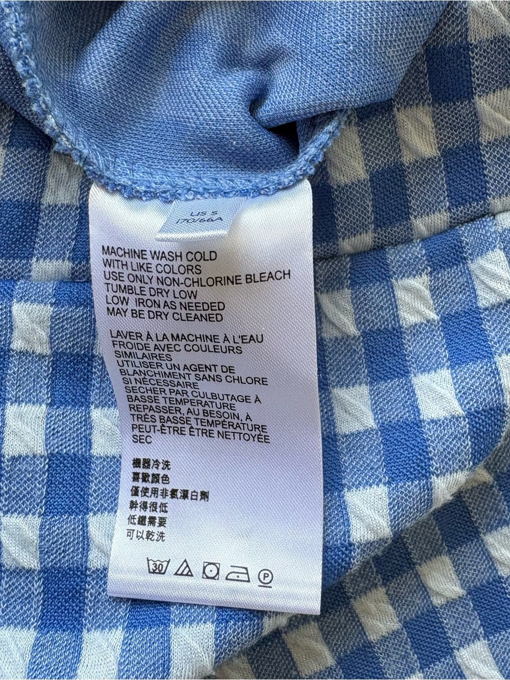 Urban Outfitters Casey Gingham Flare Pull On Pants Blue White Stretch Picnic: S - Picture 3 of 6